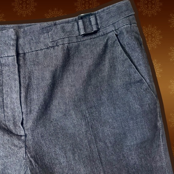 Sandro Sportswear Vintage Gray Wash Side Buckled Jeans with Center Pleats Sz 12 - Picture 7 of 13